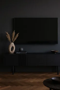 Joel Mediabänk 150 cm Svart
