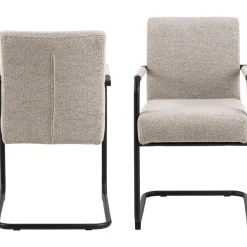 Jordaan Karmstol Monza tyg Beige