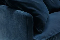 Julia 3-sits Soffa Small Cushions Classic Velvet Dark Blue