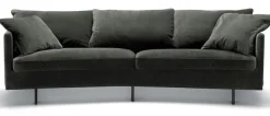 Julia 3-sits XL Svängd Soffa Classic Velvet Grey