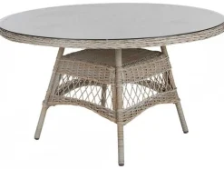 Kamomill Runt Matbord 130 cm Beige