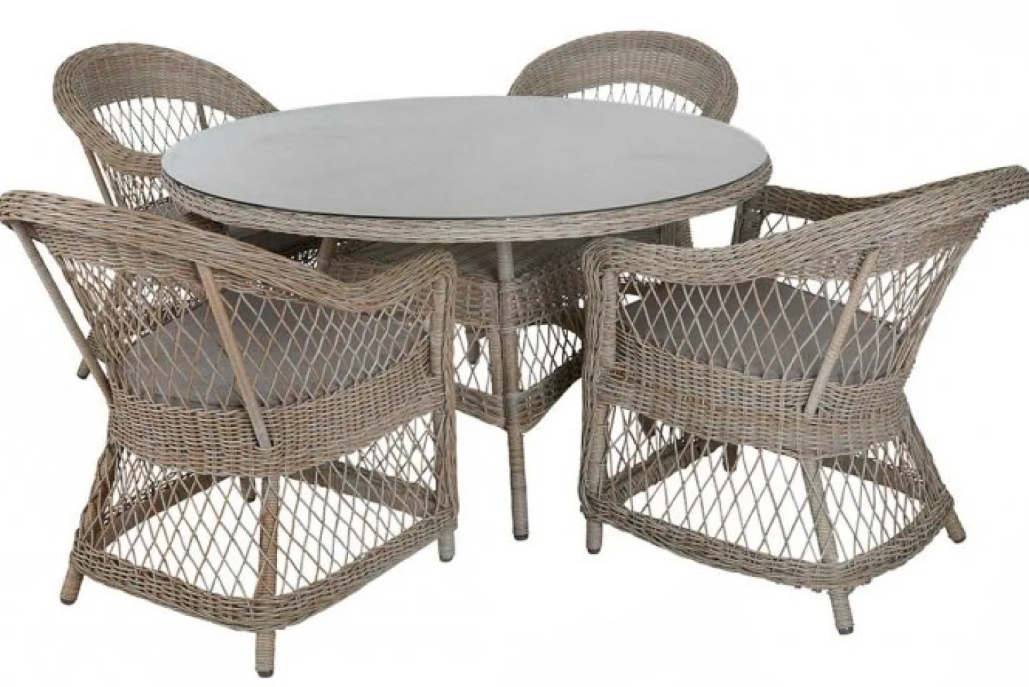 Kamomill Runt Matbord 130 cm Beige