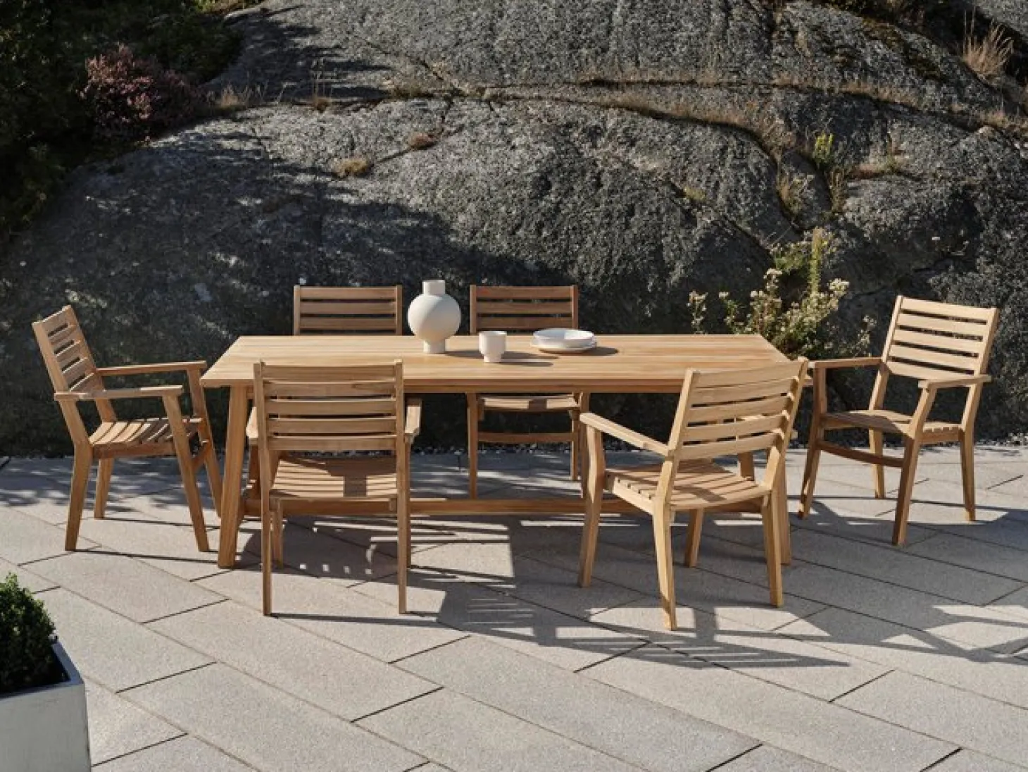 Keros Karmstol Teak