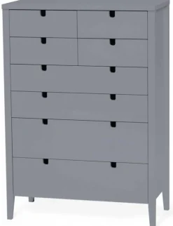 Klinte Byrå 4+4 Lådor Grå