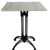 Krögaren Utebord 70x70 cm Vit/Svart