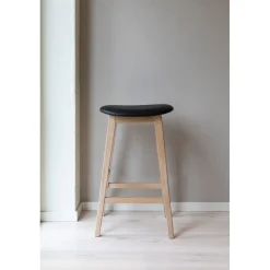 Kyoto Barpall Vitoljad Ek, Svart läder