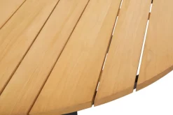 Laurion Matbord 150 cm Rund Teak/Svart