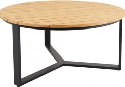 Laurion Matbord 150 cm Rund Teak/Svart