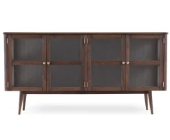 Löderup Sideboard Vitrin Rökbetsad Ek