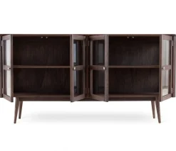 Löderup Sideboard Vitrin Rökbetsad Ek