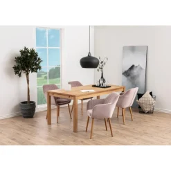 Le Havre Karmstol Vic tyg Rosa/Ek