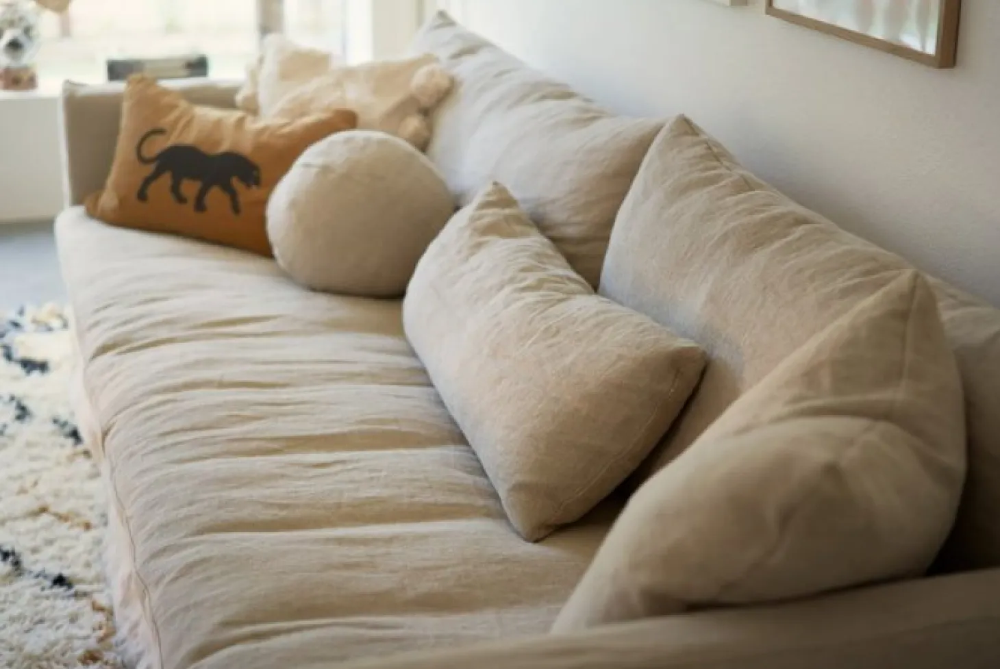 Lill 3-sits Soffa LC Caleido Stampato Beige