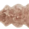 Linn Pläd - Långhårigt fårskinn, ca.100x60cm / Camel