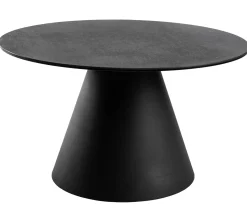 Liora Satsbord Rund Svart / Grå Keramik