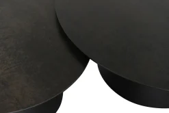Liora Satsbord Rund Svart / Grå Keramik