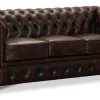 Liverpool Chesterfield soffa 3-sits Burgundy