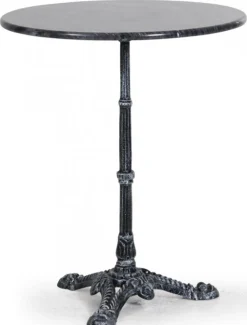 Loire Marmorbord 60 cm Rund Svart