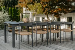 Lomma XL 260-380x100 cm Utebord Antracit