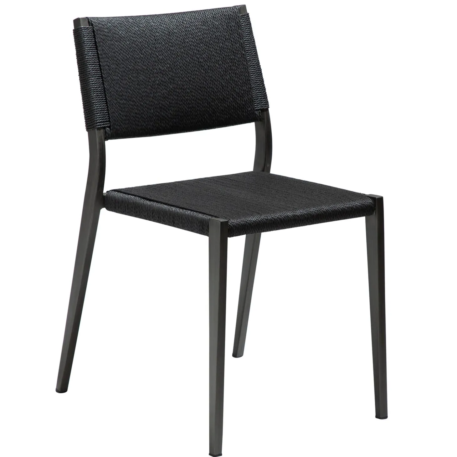 Loop Stol Black, Antiquet Brass