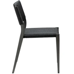 Loop Stol Black, Antiquet Brass