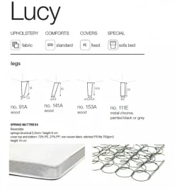 Lucy 3-sits Bäddsoffa