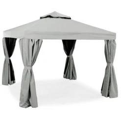 Luxor Paviljong 300x300 cm Grå