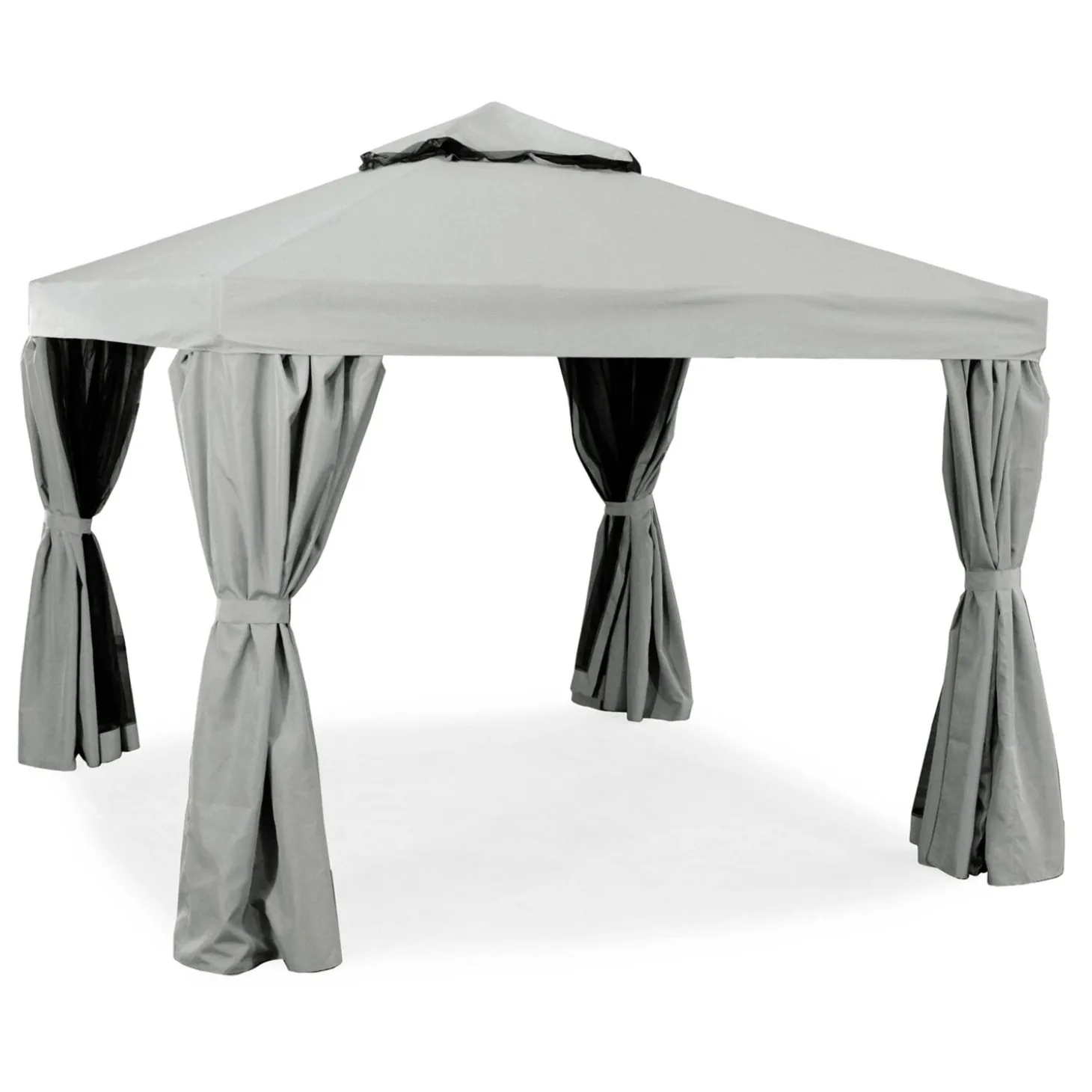 Luxor Paviljong 300x300 cm Grå