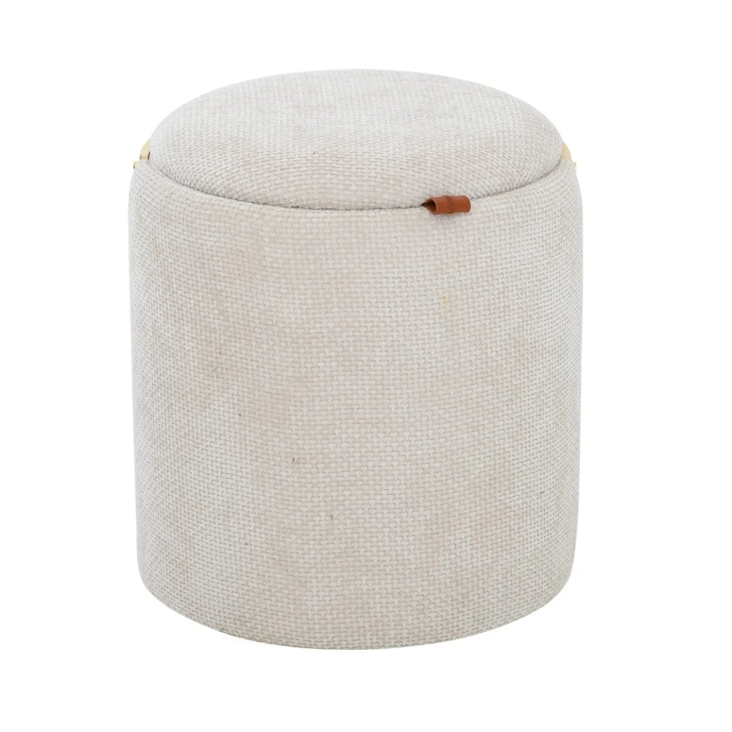 Lykke Puff Trähandtag Beige