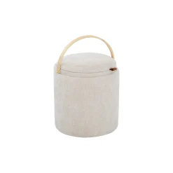 Lykke Puff Trähandtag Beige