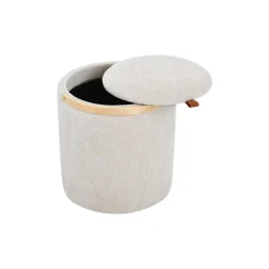 Lykke Puff Trähandtag Beige