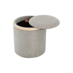 Lykke Puff Trähandtag Grå/brun