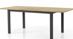 Lyon Bord 92x152-210 cm Svart/Teak