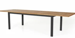 Lyon Bord 100x224-304 cm Svart/Teak