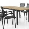 Lyon Matgrupp 152-210 cm ink 6st Avanti Svart/Teak