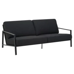 Lyra 2,5-sits Soffa 193x99 cm Svart/Teddy Black