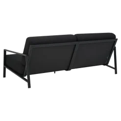 Lyra 2,5-sits Soffa 193x99 cm Svart/Teddy Black