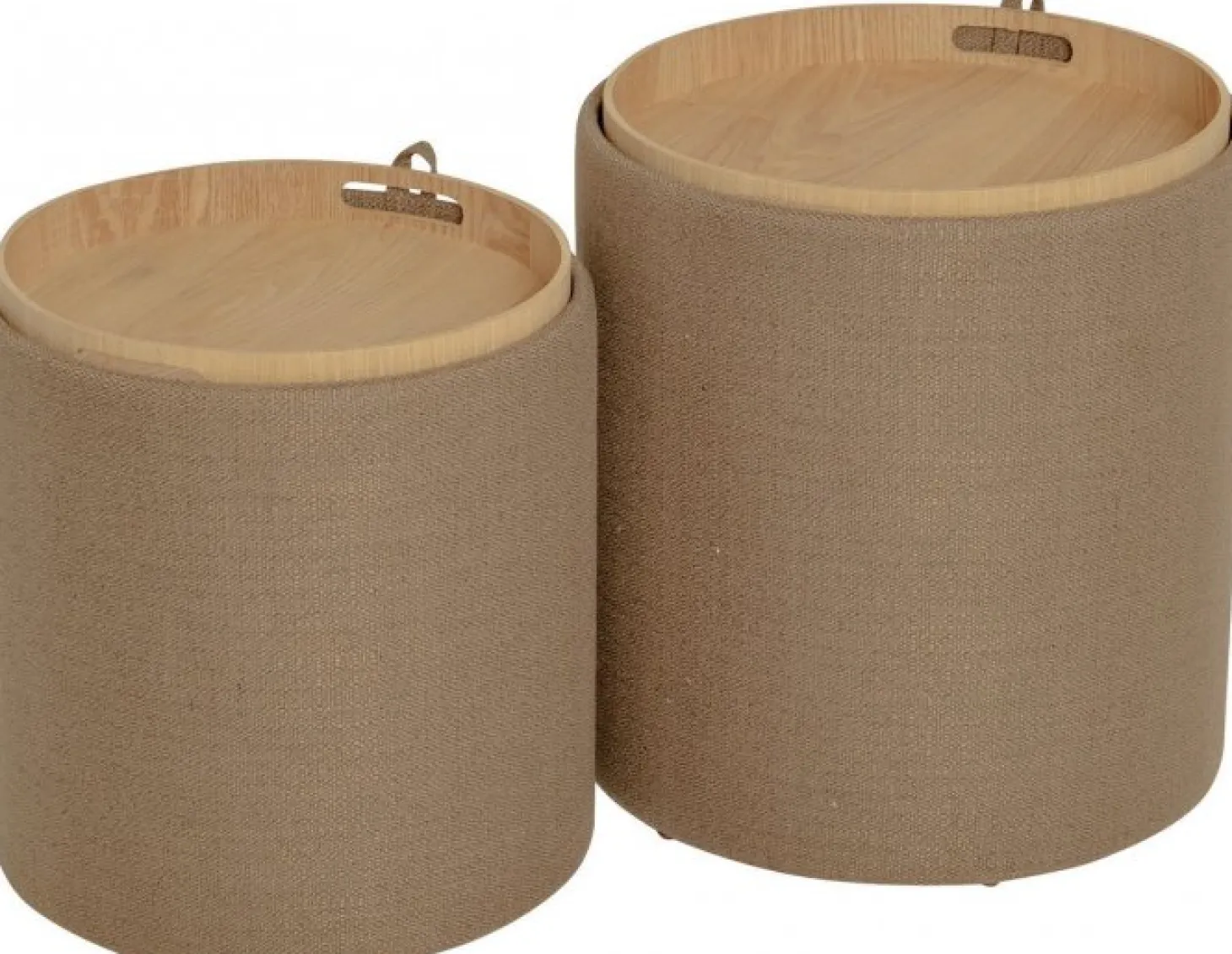Maiko Sittpuff/Sidobord 2-pack Brun