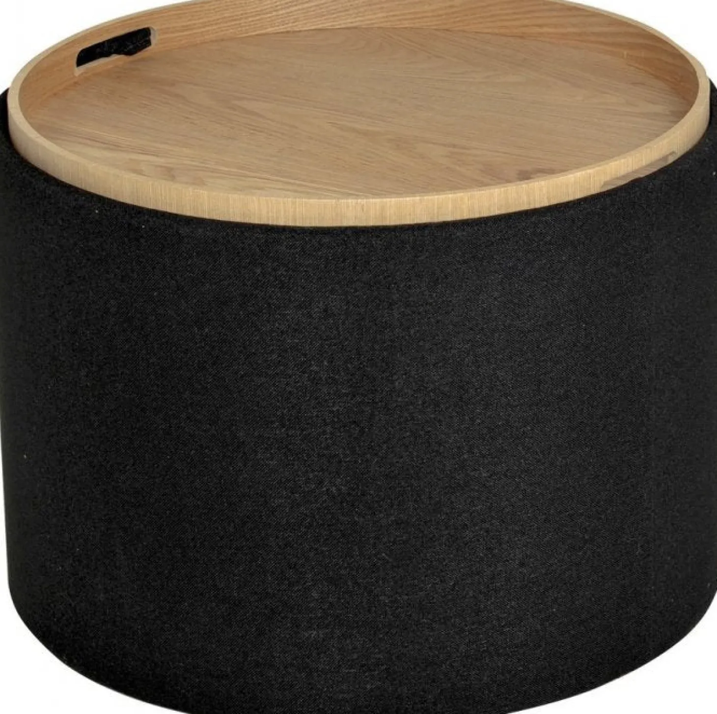 Maiko Sittpuff/Sidobord Rund Svart