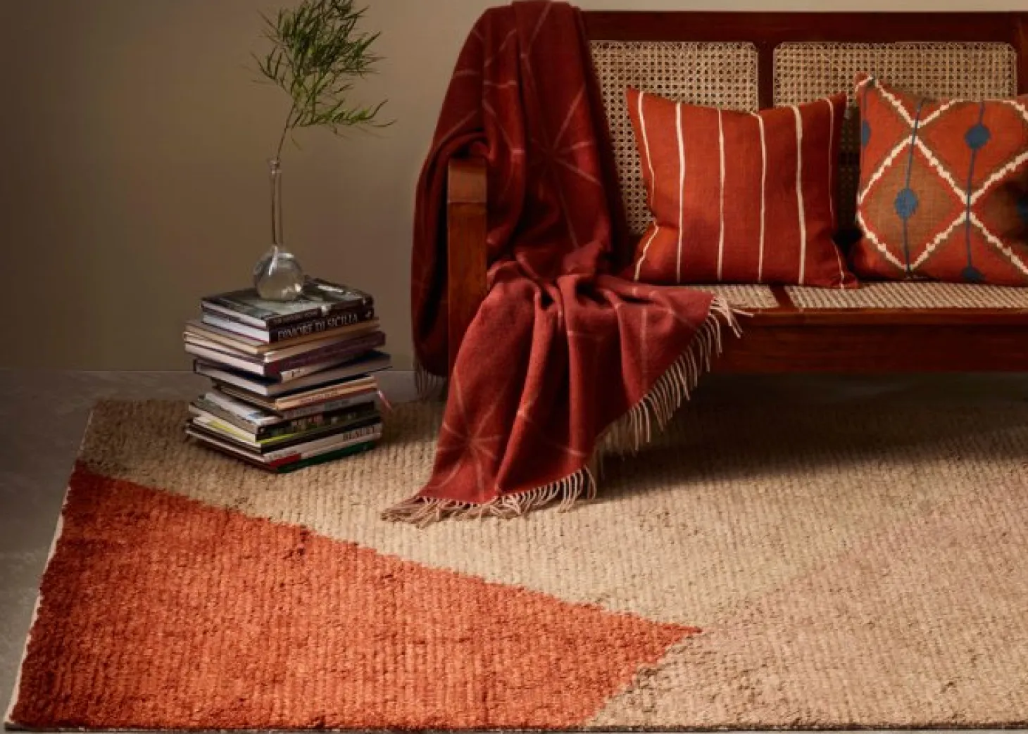 Mala Ullmatta Rust/Beige/Taupe