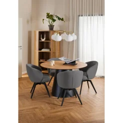 Maribo Karmstol Alea tyg Grå