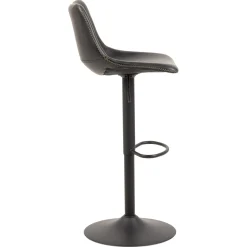 Mathilde Barstol PU Vintage Svart