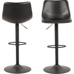 Mathilde Barstol PU Vintage Svart