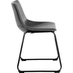 Mathilde Matstol PU Vintage Svart