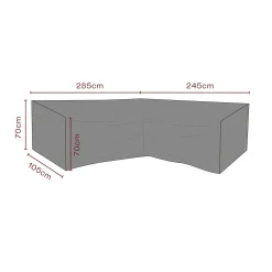 Möbelskydd till HörnSoffa Andas 245/285x105x70 cm