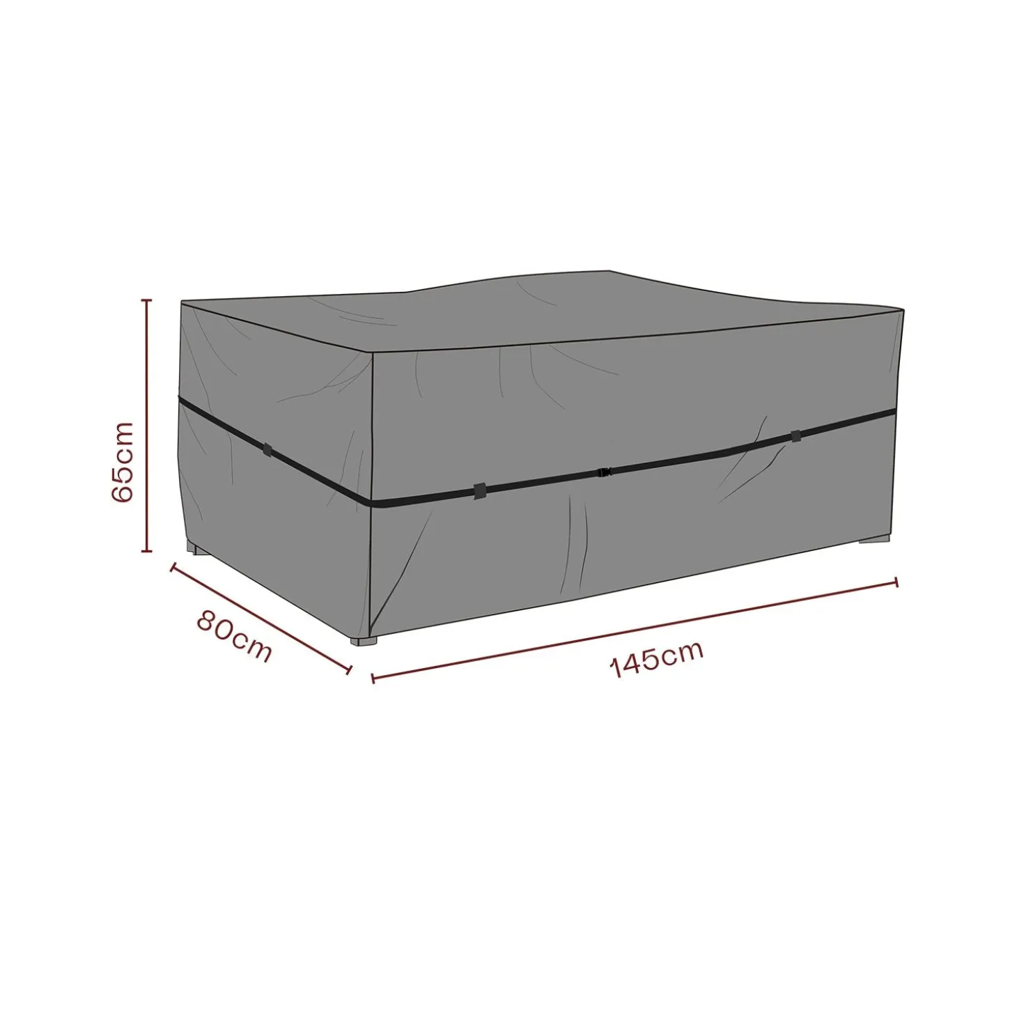 Möbelskydd till Soffa Svart 145x80x65 cm Andas