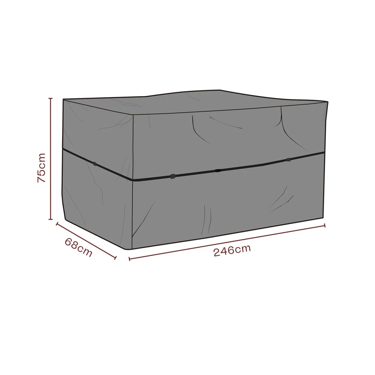 Möbelskydd till Utekök 246x68x75 cm