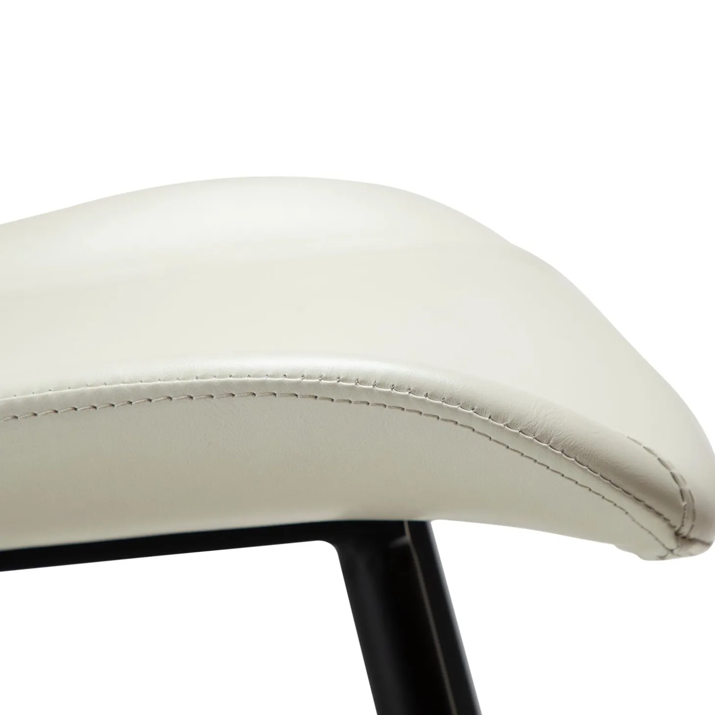 Medusa Stol Bone White Art.Leather, Black
