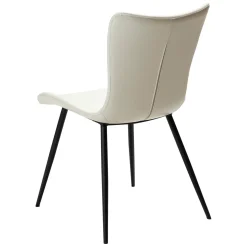 Medusa Stol Bone White Art.Leather, Black