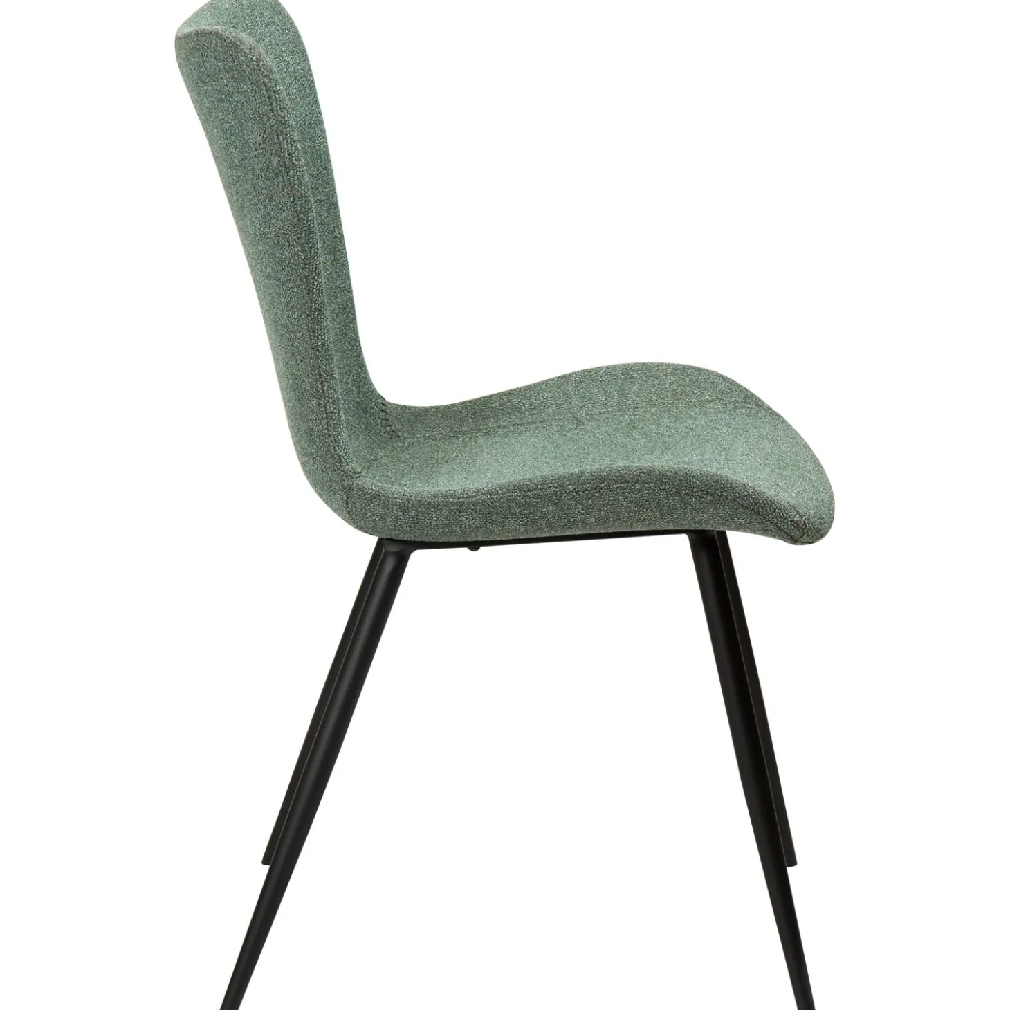 Medusa Stol Pebble Green Bouclé, Black