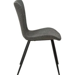 Medusa Stol Pebble Grey Bouclé, Black
